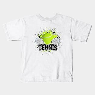 Tennis splatter Kids T-Shirt